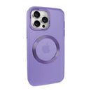 Capa Magsafe com cobertura de câmera para iPhone 15 Pro - Lilás