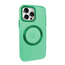 Capa Magsafe com cobertura de câmera para iPhone 15 Pro - Verde