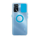 Capa Oppo A16/A16S Tampa Deslizante - Azul