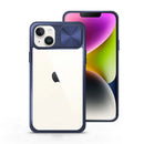 Capa iPhone 14 Plus com tampa da câmera deslizante - Azul Marinho