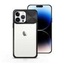 Capa Antichoque Premium com tampa da câmera deslizante para iPhone 14 Pro - Preto