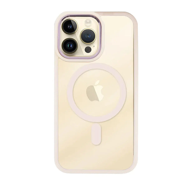 Capa iPhone 15 Plus MagSafe Frame - Rosa