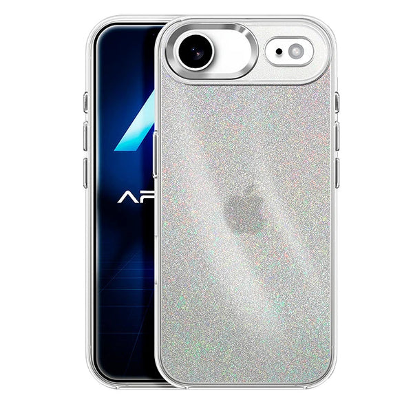 Capa iPhone Air Purpurina Premium - Prateado