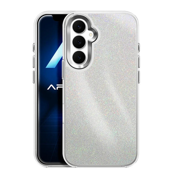 Capa Samsung Galaxy S25 FE Purpurina Premium - Prateado