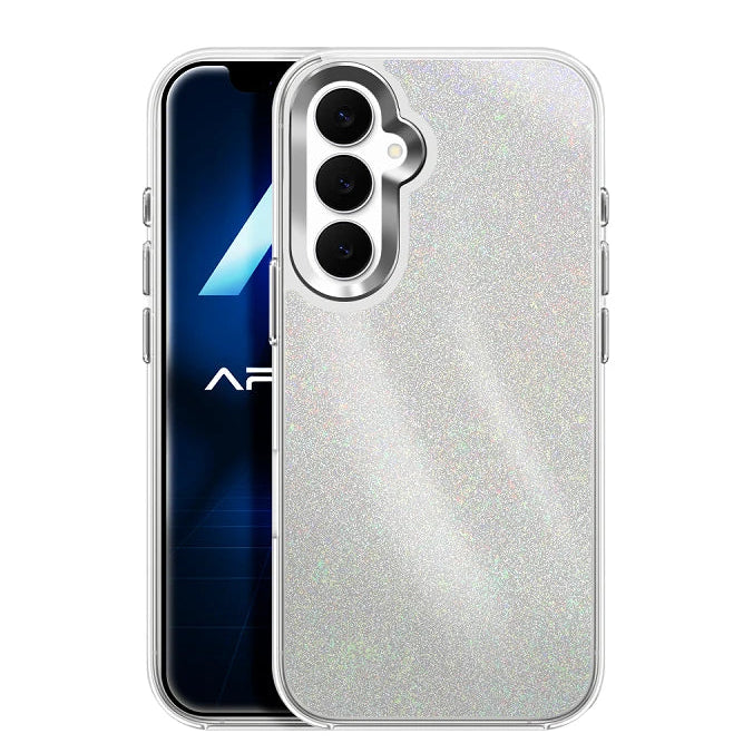 Capa Samsung Galaxy S25 FE Purpurina Premium - Prateado