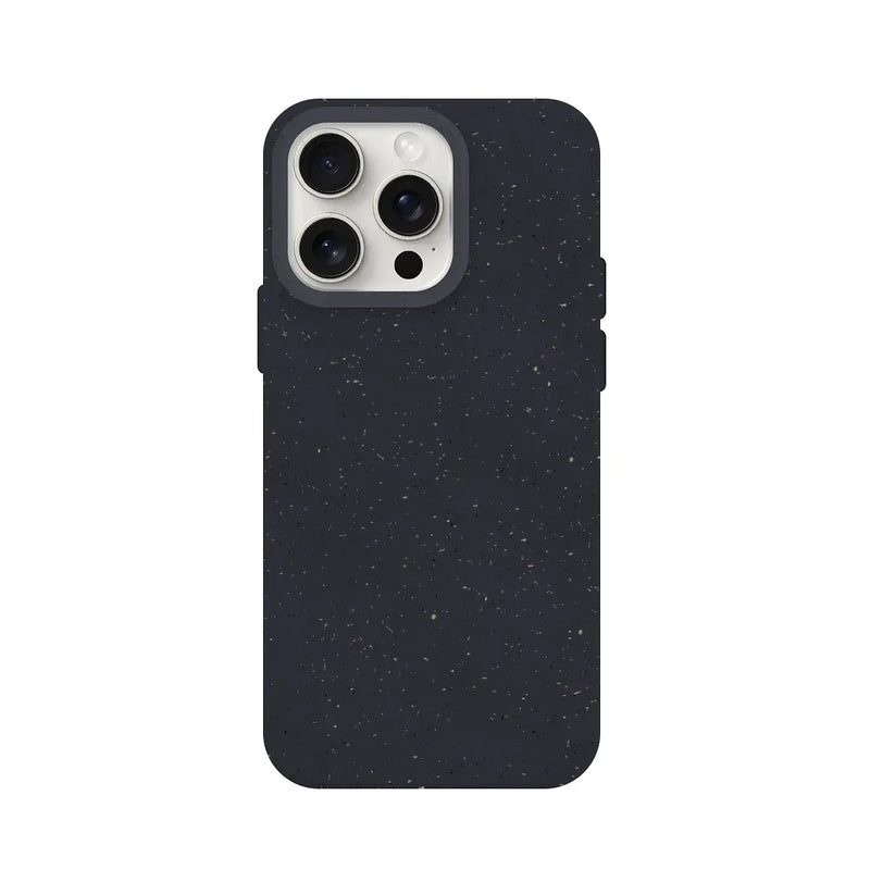 Capa de Silicone Biodegradável para iPhone 15 Pro - Preto