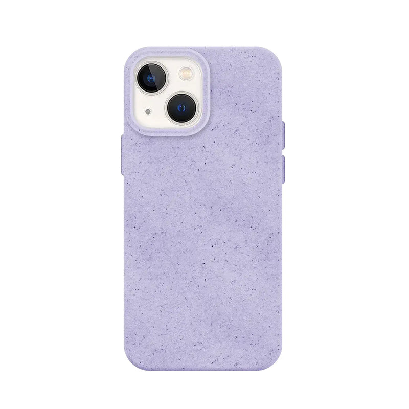 Capa de Silicone Biodegradável para iPhone 14 - Lilás