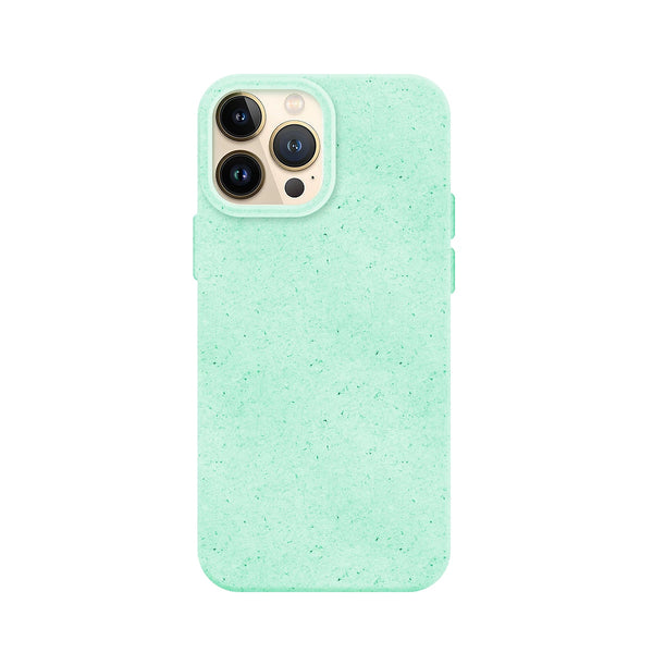 Capa de Silicone Biodegradável para iPhone 14 Pro Max - Verde