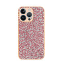 Capa iPhone 14 Plus Silicone Glitter - Rosa