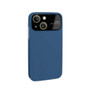 Capa iPhone 15 Silicone com cobertura total de câmera - Azul Escuro