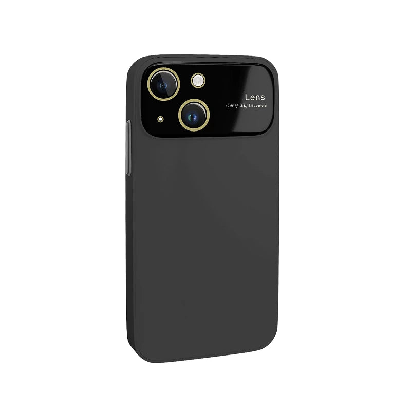 Capa iPhone 15 Silicone com cobertura total de câmera - Preto
