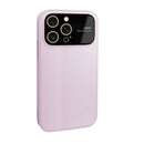 Capa de SIlicone com Cobertura Total das Câmeras para iPhone 15 Pro - Rosa