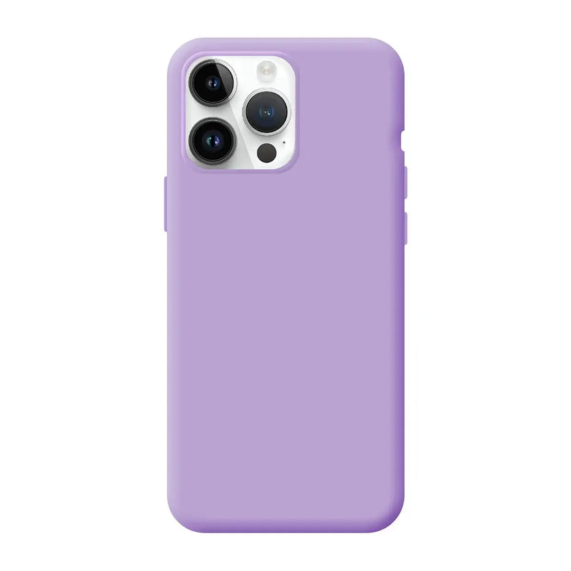 Capa de Silicone Premium para iPhone 15 Pro - Lilás