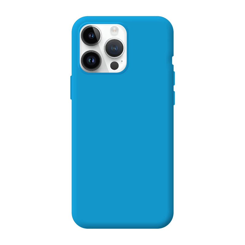 Capa de Silicone Premium para iPhone 15 Pro - Azul