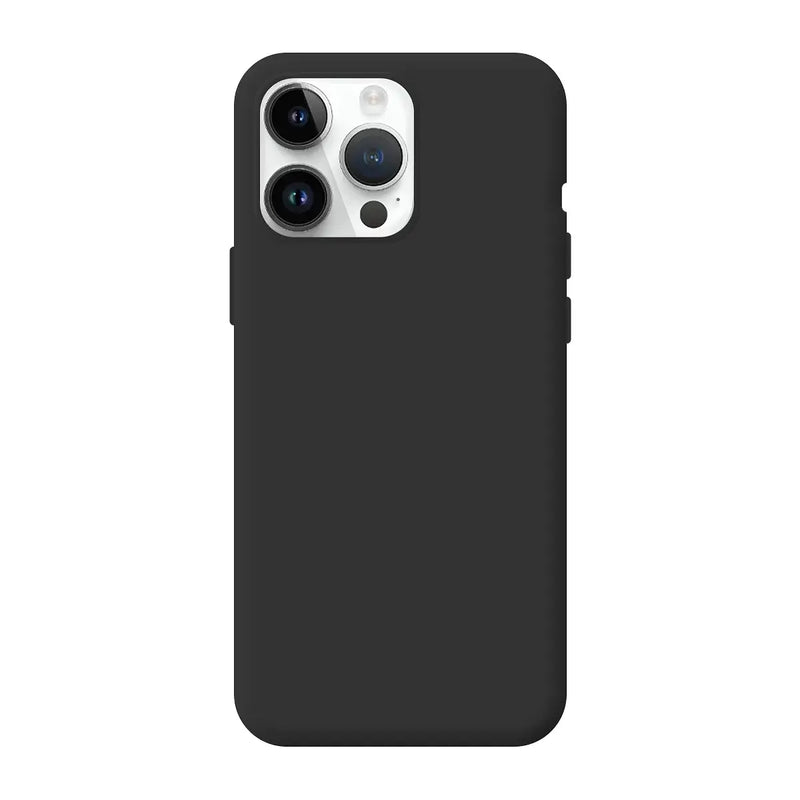 Capa de Silicone Premium para iPhone 15 Pro Max - Preto