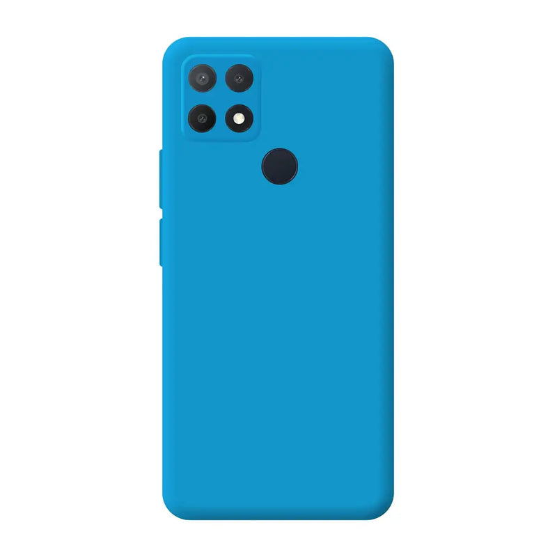 Capa Oppo A15 Silicone Premium - Azul