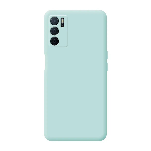 Capa Oppo A16/A16S Silicone Premium - Azul Turquesa