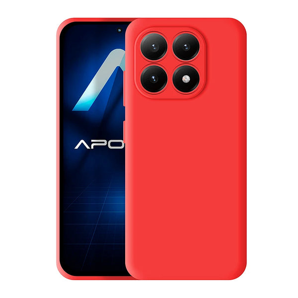 Capa Xiaomi 15T Pro Silicone Premium - Vermelho