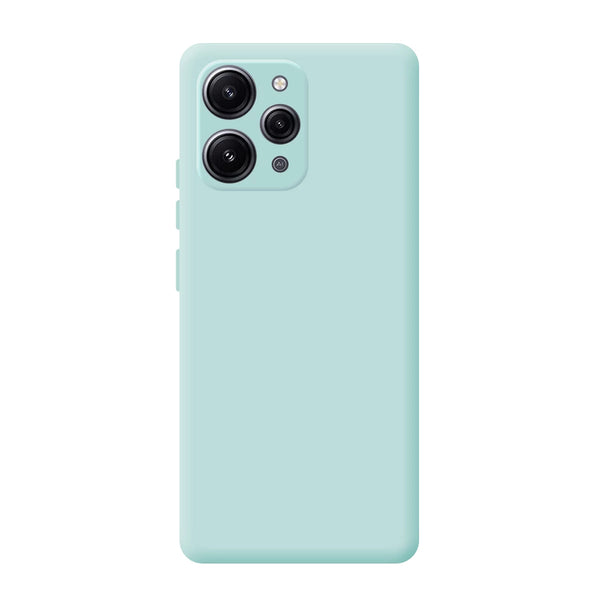 Capa Xiaomi Redmi 12 Silicone Premium - Azul Turquesa
