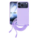 Capa iPhone 17 Pro Silicone Cordão - Lilás