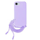 Capa iPhone 16e Silicone Cordão - Lilás