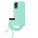 Capa de silicone com cordão para Oppo A18/A38