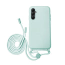 Capa Samsung Galaxy A05s Silicone Cordão - Azul Turquesa