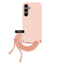 Capa Samsung Galaxy S24 FE Silicone Cordão - Rosa