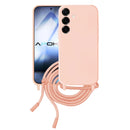 Capa Samsung Galaxy S25 FE Silicone Cordão - Rosa