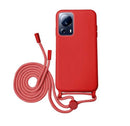Capa Xiaomi 13 Lite Silicone Cordão - Vermelho