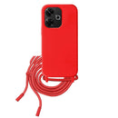 Capa Xiaomi Redmi 13 Silicone Cordão - Vermelho