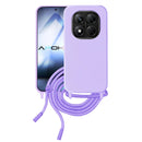 Capa Xiaomi Redmi Note 14 Pro Plus Silicone Cordão - Lilás