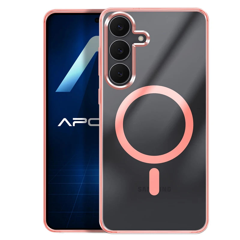 Capa Samsung Galaxy S25 FE Acrílica Magsafe - Rosa
