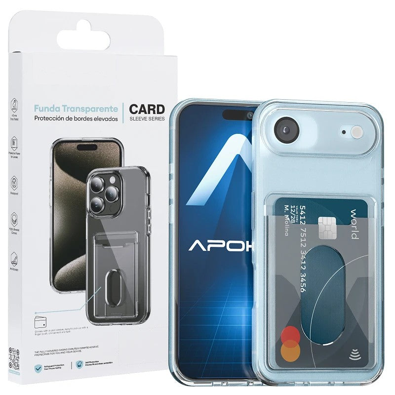Capa iPhone Air Transparente Cartão