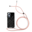 Capa Xiaomi 12 Lite Purpurina Cordão - Rosa