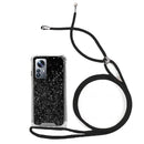 Capa Xiaomi 12 Lite Purpurina Cordão - Preto