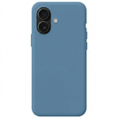 Capa iPhone 16 Silicone Premium - Azul