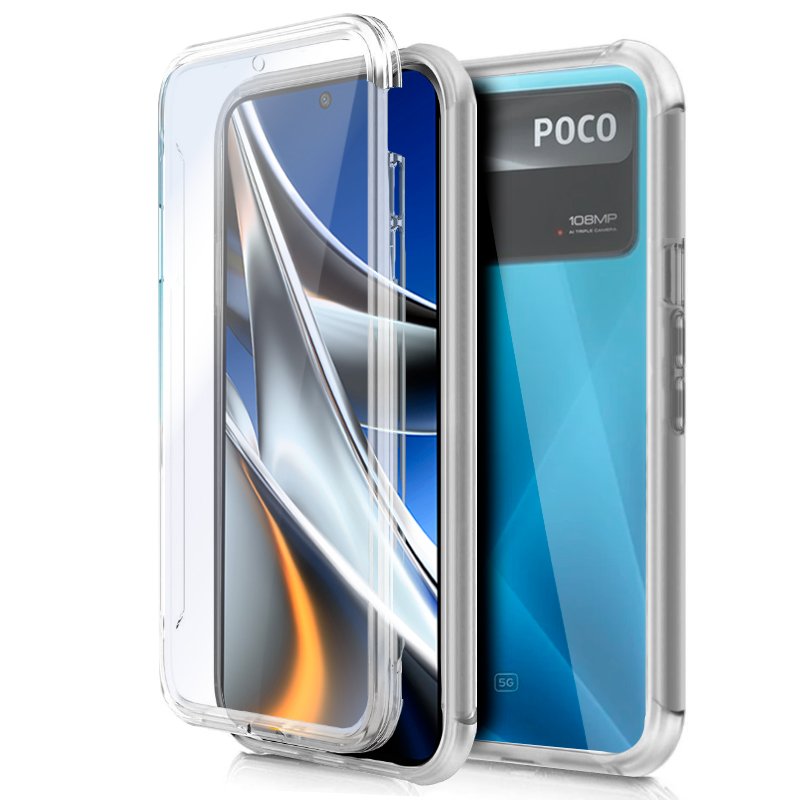 Capa 360 para poco x4 pro 5g transparente