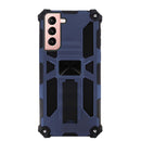 Capa de antigolpe em alumínio com suporte a íman e anel para Galaxy S21 FE 5G