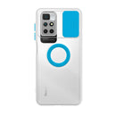 Capa de gel com tampa da câmera deslizante e anel para Redmi 10/ Redmi 10 (2022)