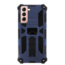 Capa de antigolpe em alumínio com suporte a iman e anel para Galaxy S21 5G