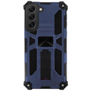 Capa de antigolpe em alumínio com suporte a íman e anel para Galaxy S22 Plus