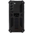 Capa de antigolpe em alumínio com suporte a íman e anel para Galaxy S22 Plus