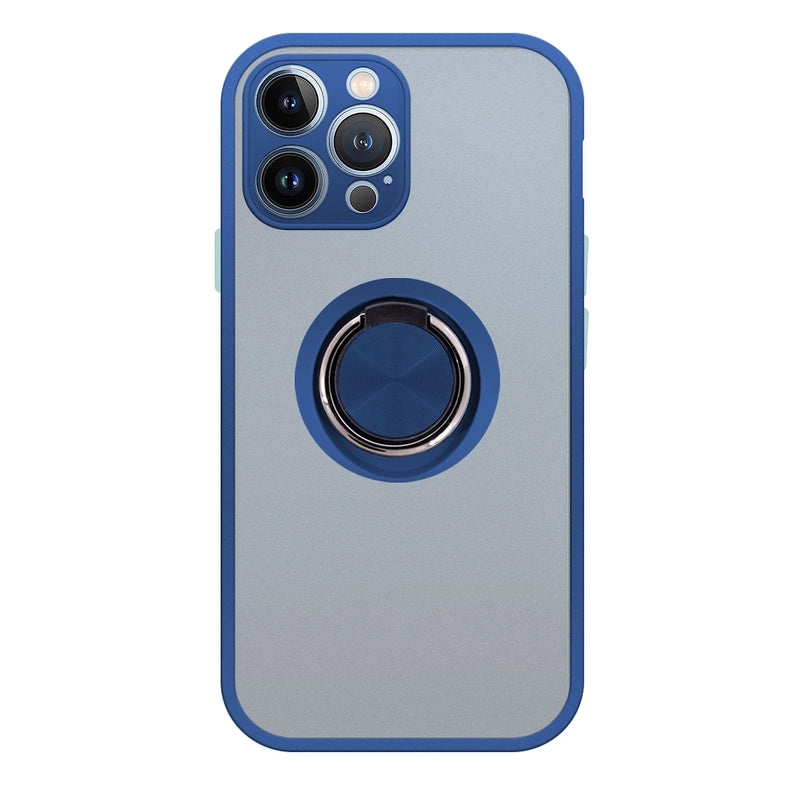 Capa de gel com suporte de iman para iphone 13 pro azul