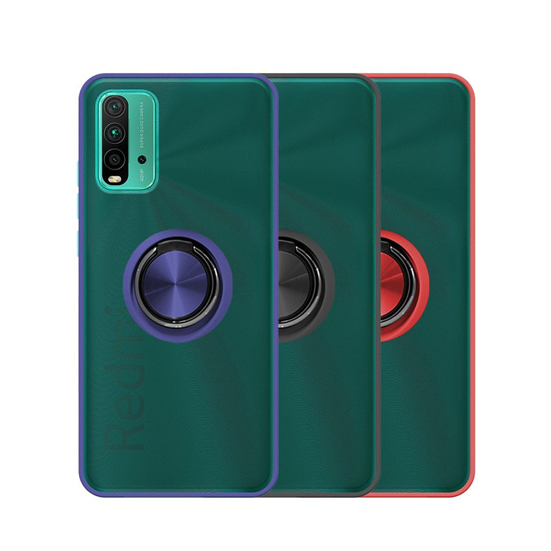 Capa de gel com suporte íman (Smoked) para Redmi 9T