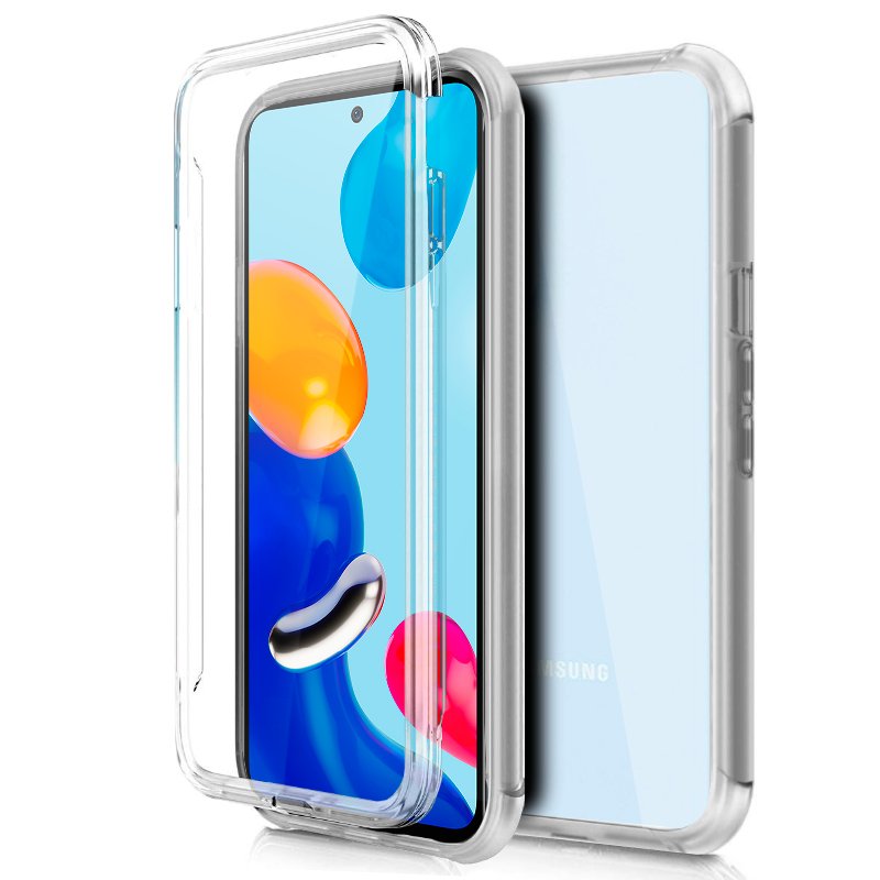 Capa de silicone transparente 360 para xiaomi redmi note 11 11s