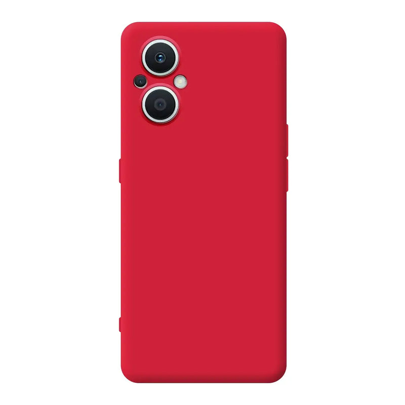 Capa de silicone com proteção de câmera para Oppo Reno 8 Lite 5G