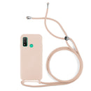 Capa de silicone com cordão para Huawei P Smart 2020