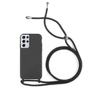 Capa de silicone com cordão para Galaxy S21 Ultra 5G