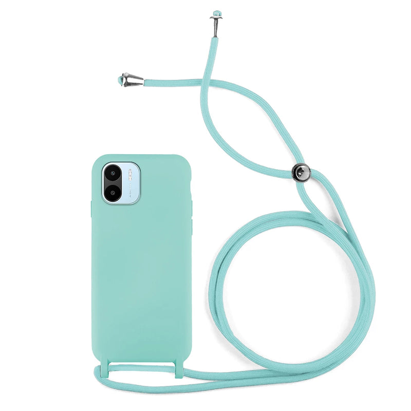 Capa de silicone com cordão para Xiaomi Redmi A1